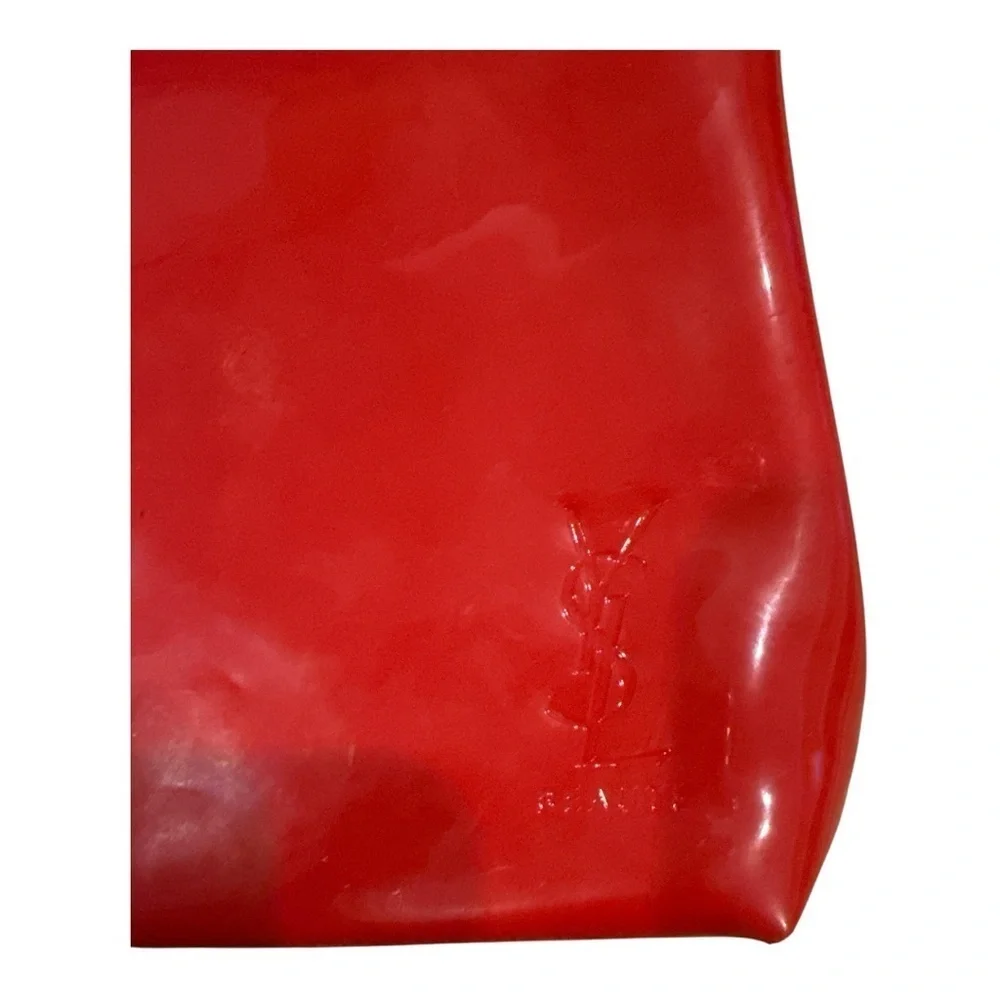 YSL Red Patent Leather Pouch